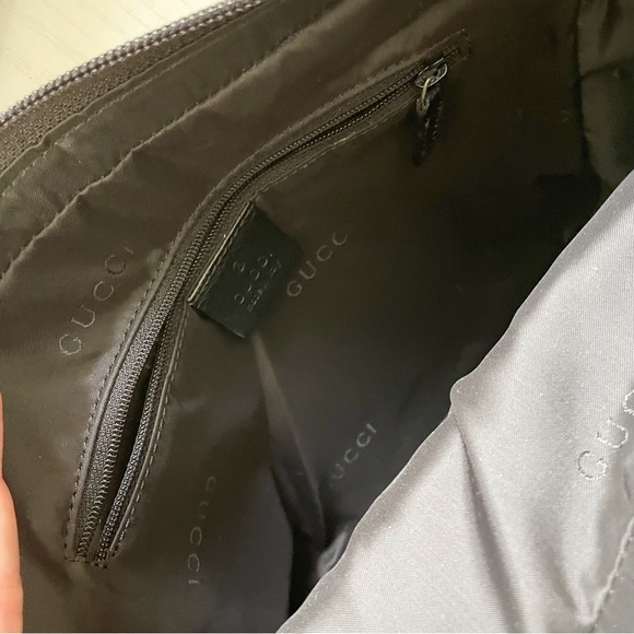 Gucci black woven nylon and leather camera shoulder bag - Picture 8 of 10